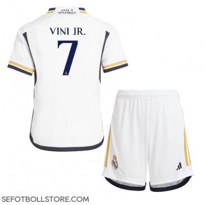 Real Madrid Vinicius Junior #7 Replika babykläder Hemmaställ Barn 2023-24 Kortärmad (+ korta byxor)